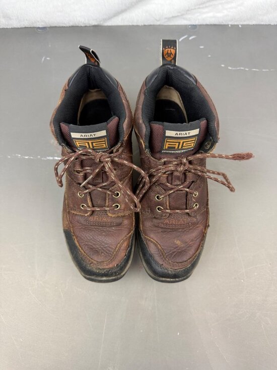 Ariat ATS Leather Waterproof Lace-Up Work Boots US 7.5 B Mens Brown Comfortable main image 6